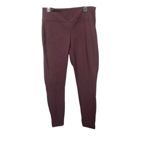 Athleta Wander Slim Ankle Pant Burgundy Wine Size 12T Tall